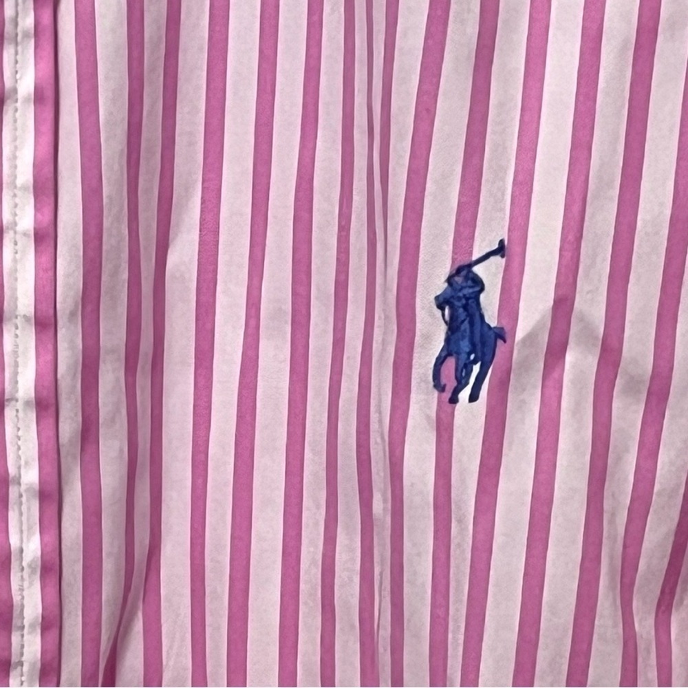 Ralph Lauren Custom Fit Stripe Button Down Shirt - Picture 4 of 10